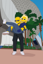 Charger l'image dans la galerie, Caricature dessinée à la main: Portrait Jaune