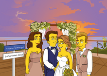 Charger l'image dans la galerie, Caricature dessinée à la main: Portrait Jaune